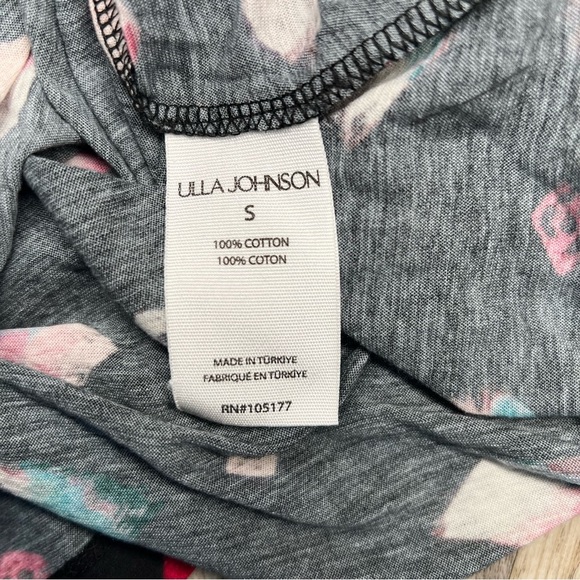 Ulla Johnson Patterned Sleeveless Top - Black and Pink Size Small - Picture 9 of 10